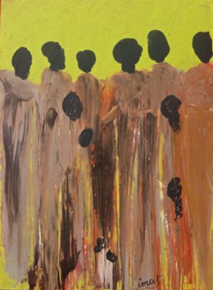 IMATS_GALERIE_Marlene_Millon-Desvignes_tableaufamille40_ok Kanda Cuivre I